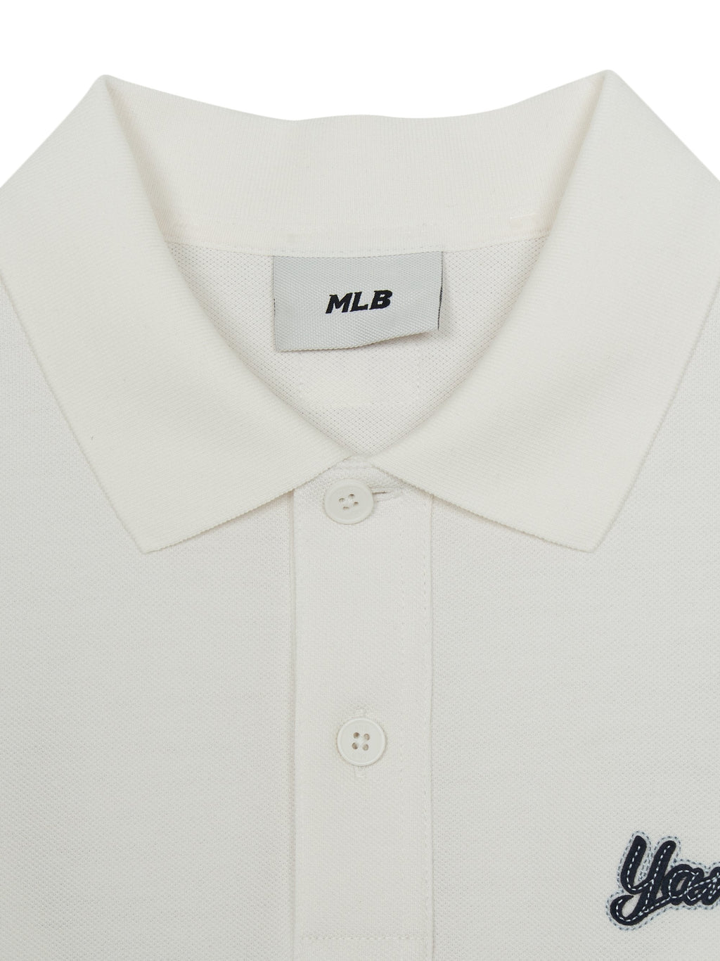 MLB Korea Varsity Small Cursive Over Fit Polo T-Shirts
