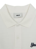 MLB Korea Varsity Small Cursive Over Fit Polo T-Shirts