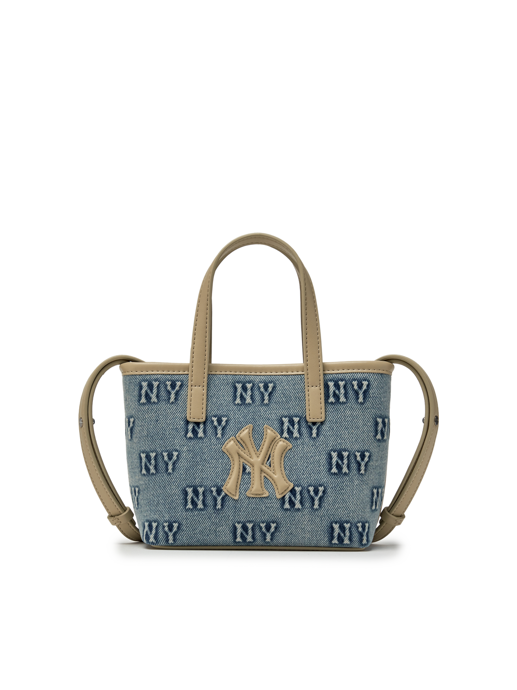 MLB Korea Classic Monogram Denim Embo Mini Cross Bag