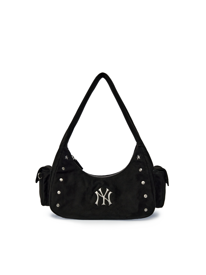 Mlb Vintage Street Studded Hobo Bag