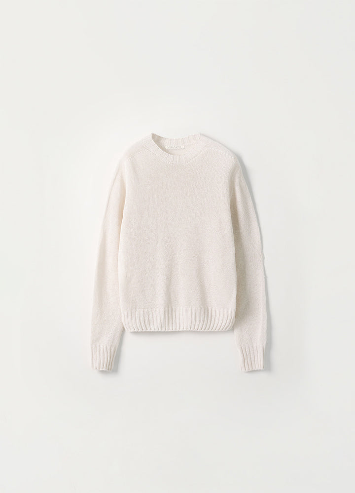 Nothing Written Light mesh pullover knit (White)