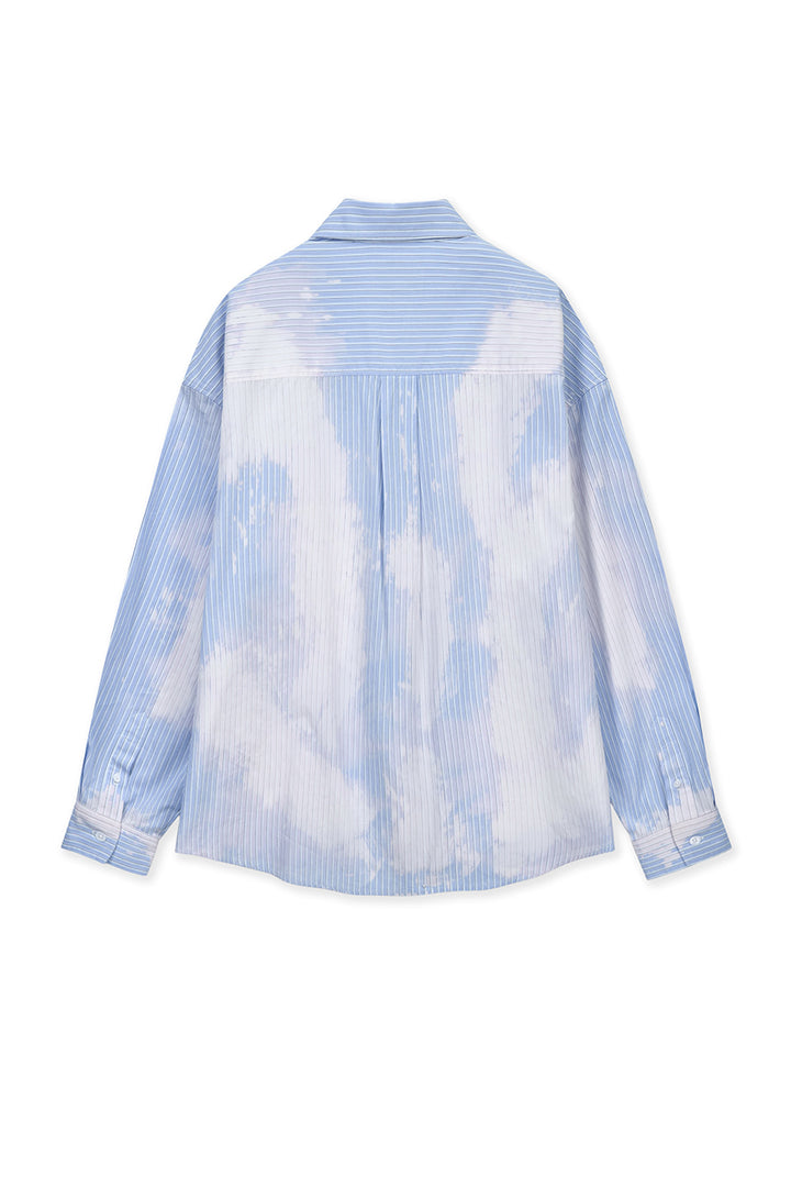 Matinkim Embroidery Small Logo Shirt IN Light Blue
