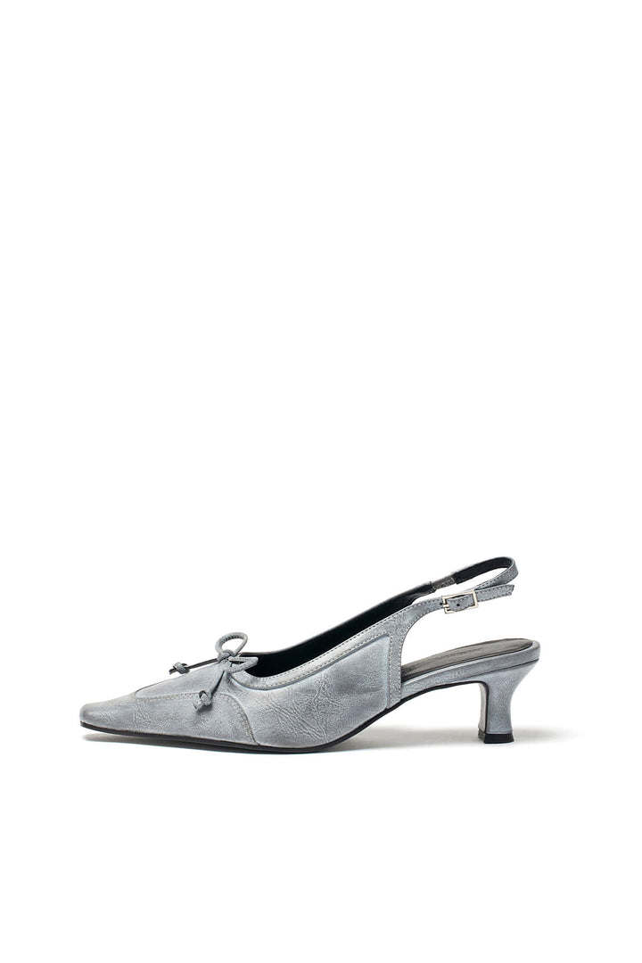 Matinkim Matin Ribbon Sling Back Heels IN Grey