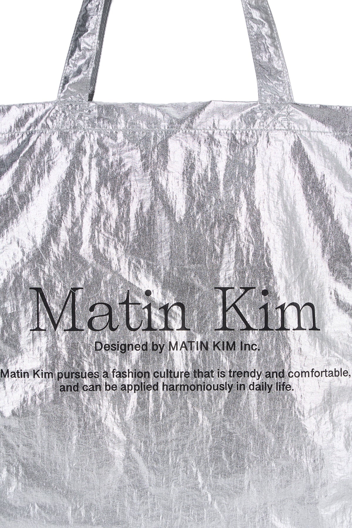 [matinkim] MATIN PALETTE ECOBAG IN SILVER