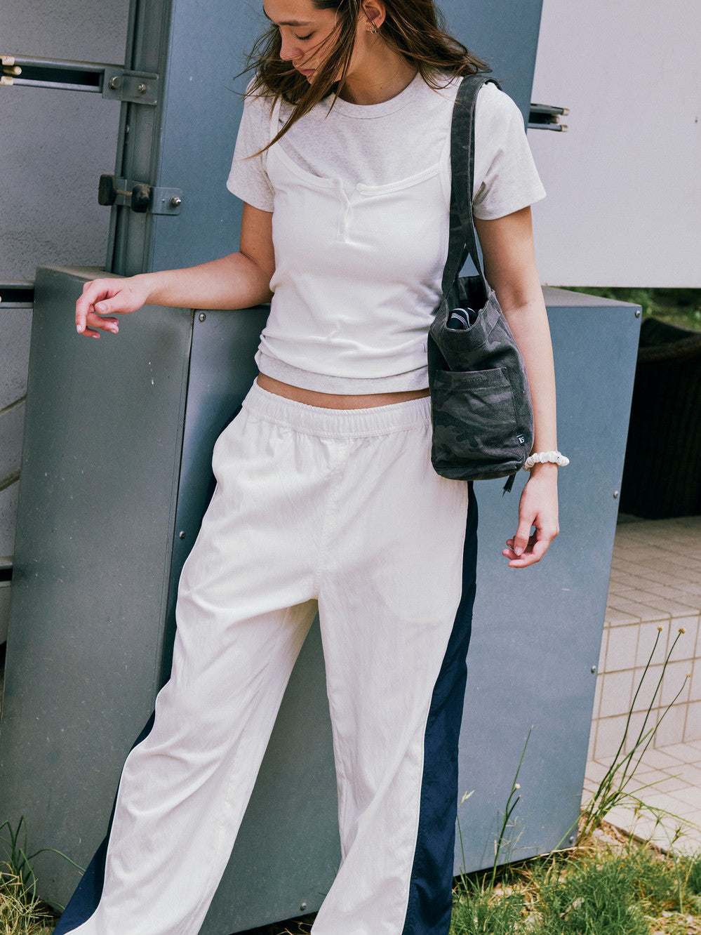 Low Classic Henley Neck Camisole Off White