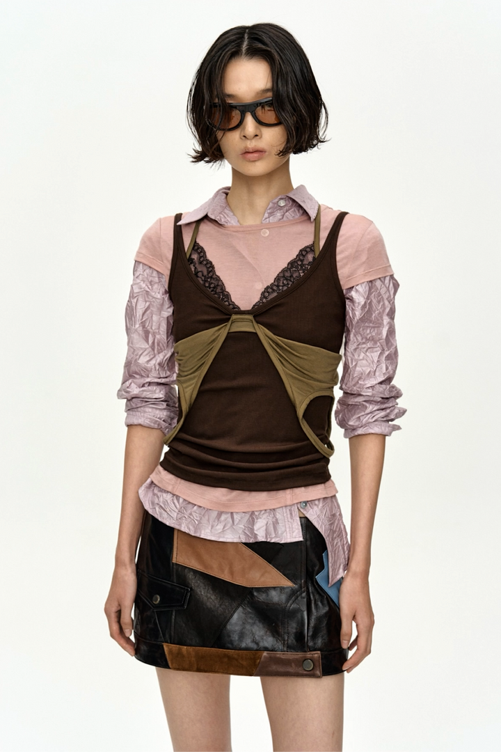 Andersson Bell Upside-Down Layered T-Shirt