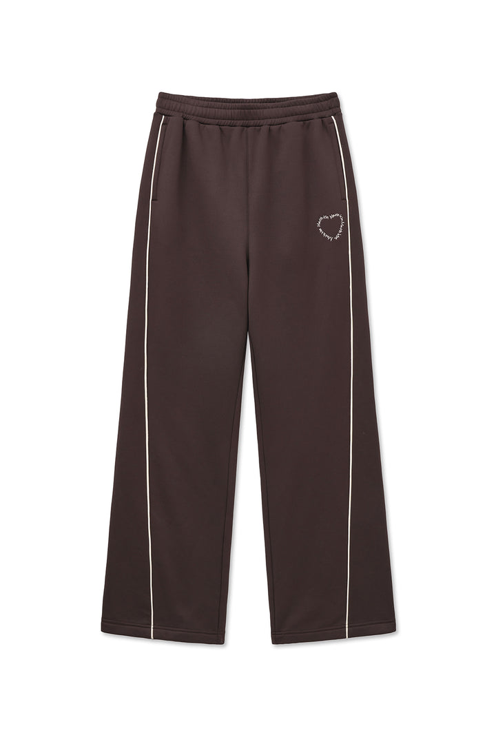 Matinkim Heart Logo Track Pants In Brown