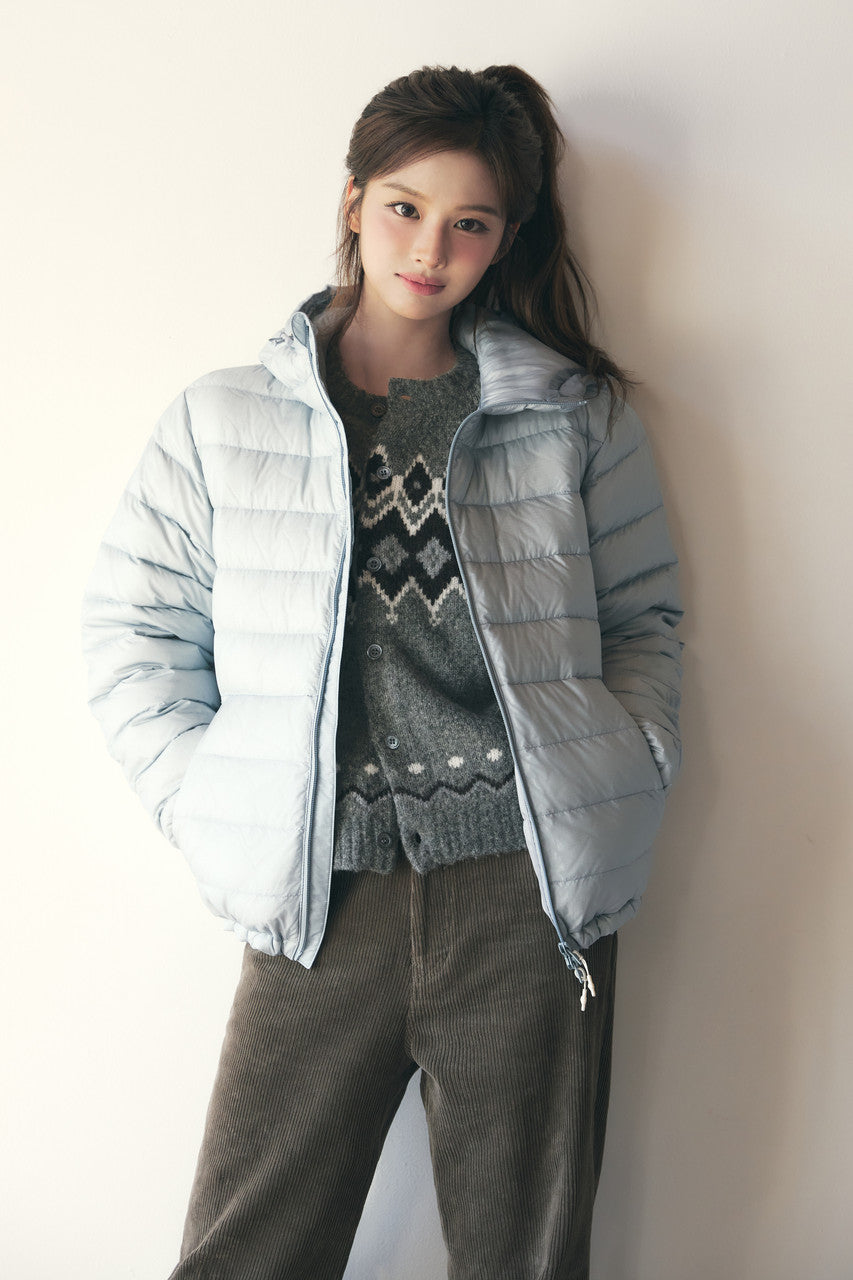 Dunst Unisex Chunky Pattern Cardigan Melange Grey