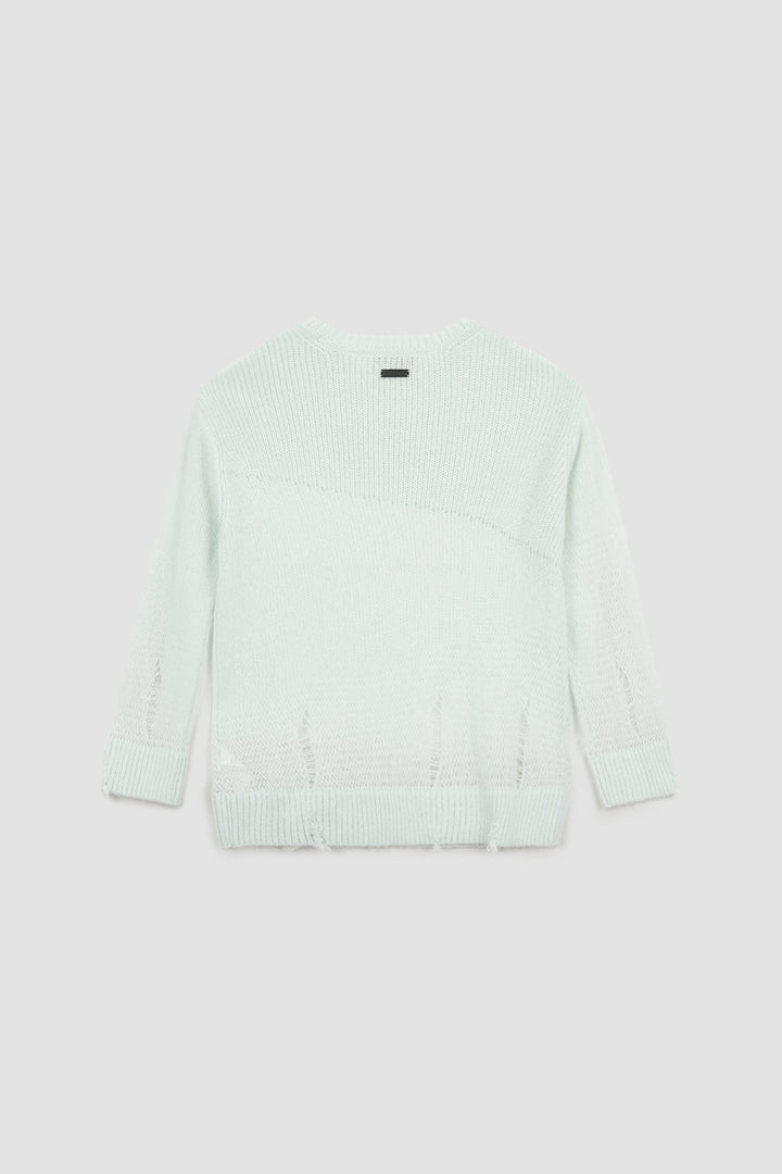 Matinkim Damage Detail Logo Pullover IN Mint