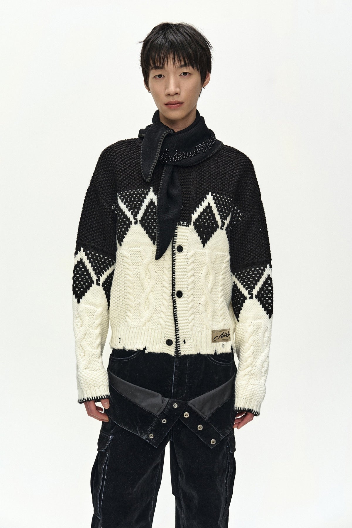 Andersson Bell Argyle Heavy Wool Cardigan