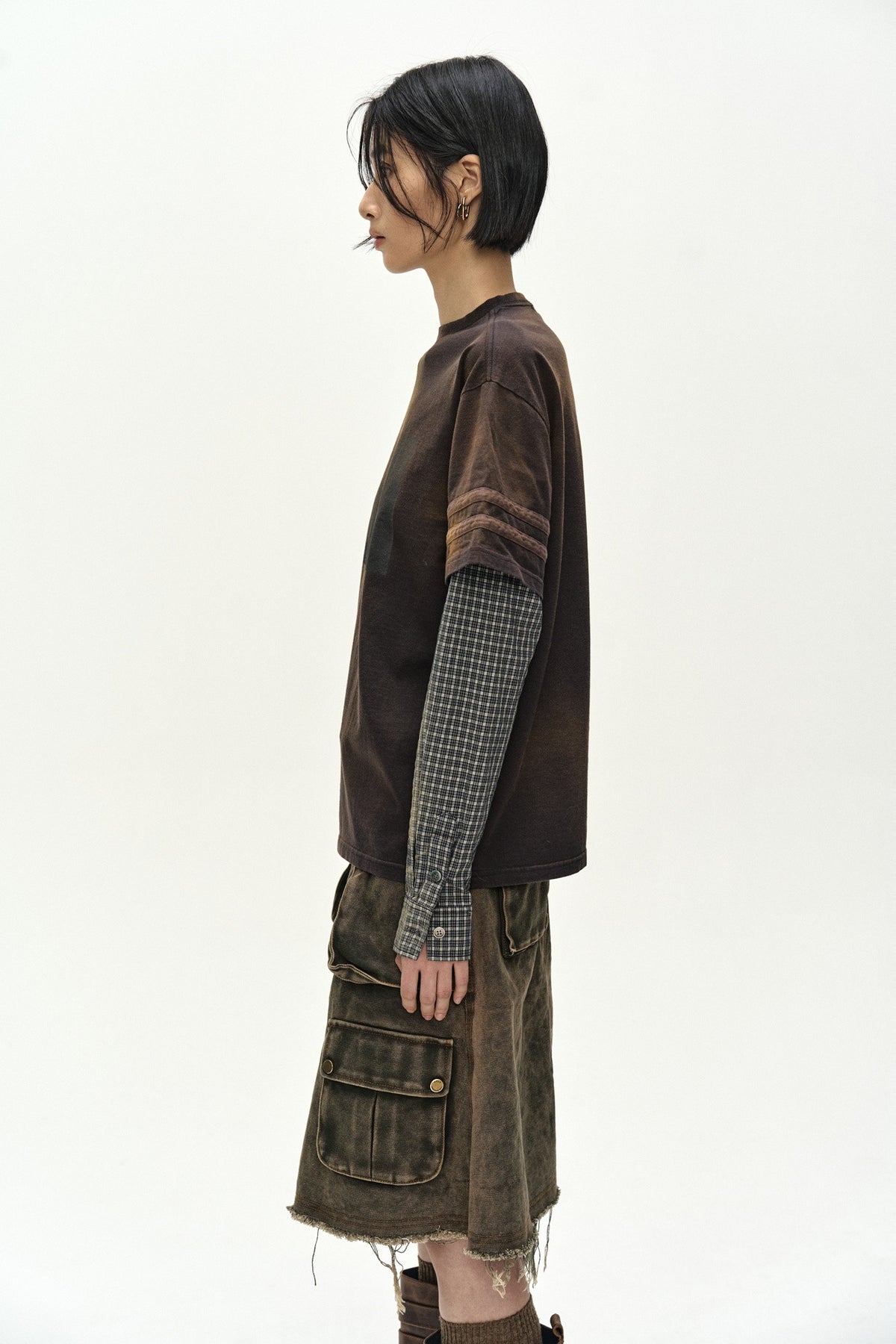 Andersson Bell Layered Sleeve Graphic T-Shirt