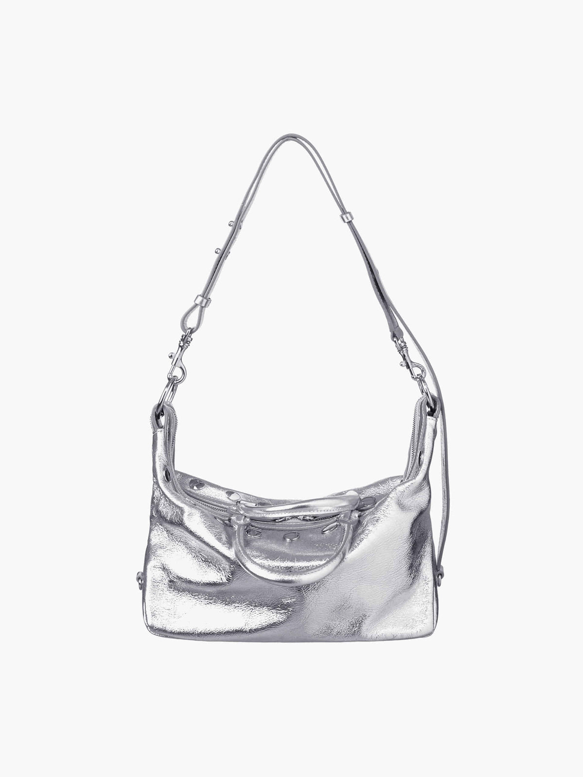 Margesherwood Dumpling Stud Mini silver crinkle