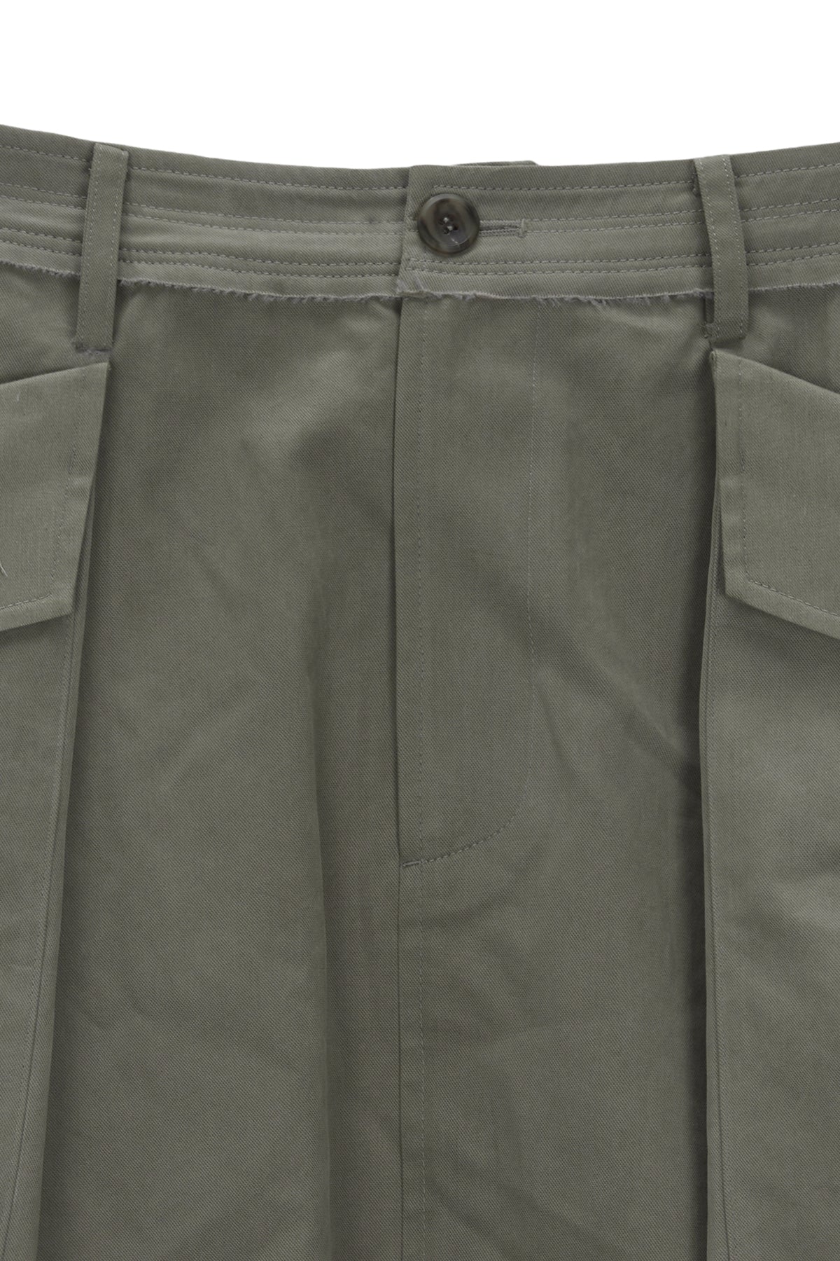 [matinkim] BIG POCKET CARGO MIDI SKIRT IN KHAKI