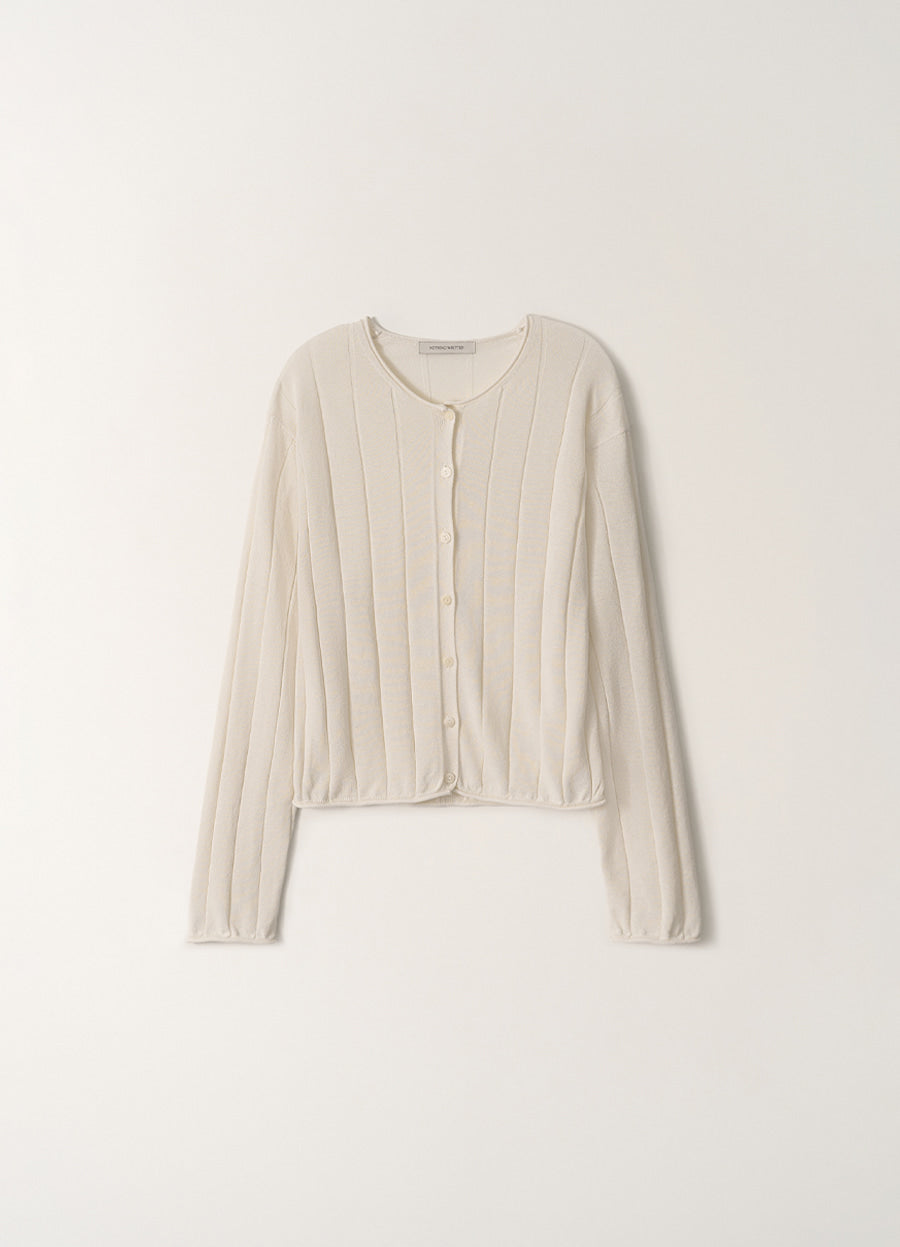 Nothing Written Nave paper knit cardigan (Ivory)