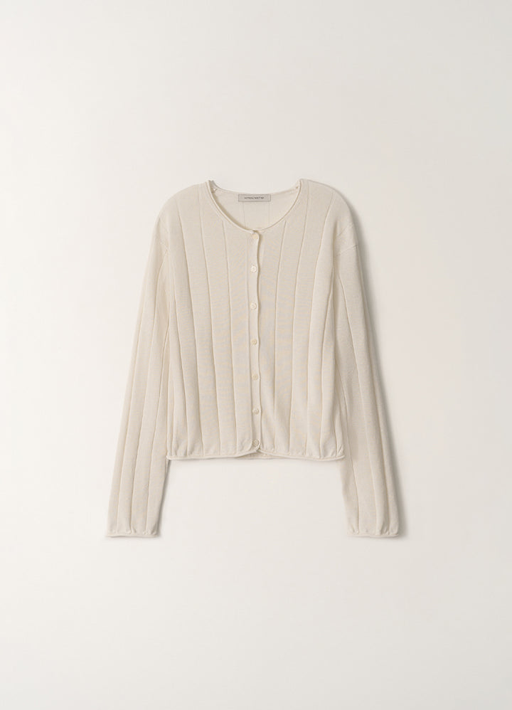 Nothing Written Nave paper knit cardigan (Ivory)