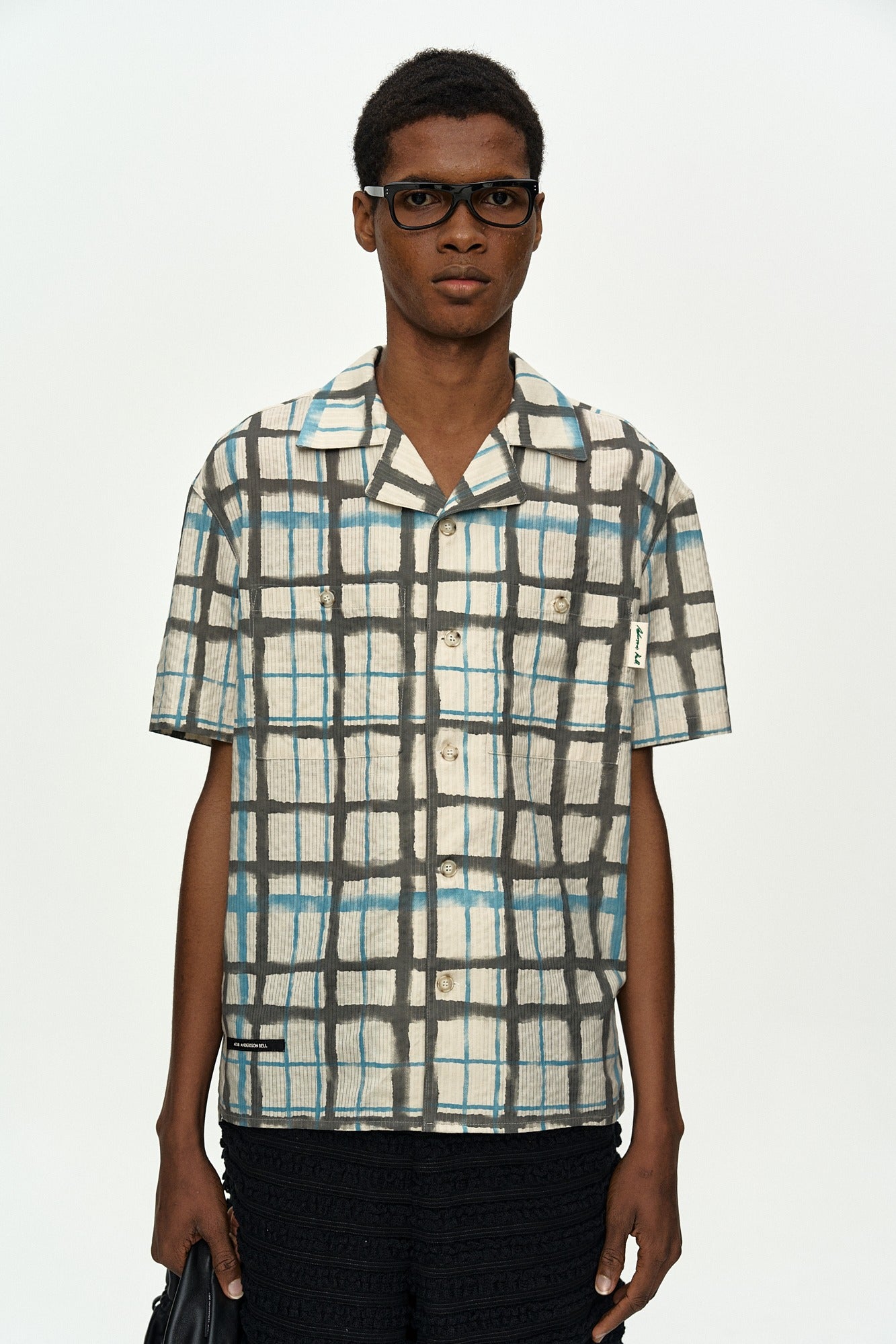 Andersson Bell Rothko Open Collar Shirt