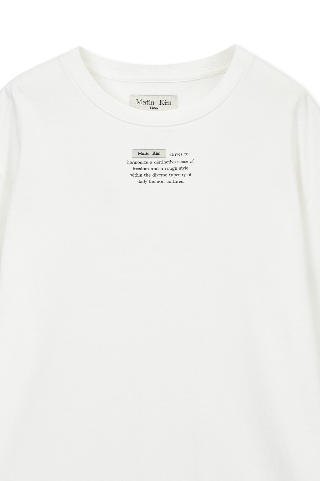 Matinkim Label Point Lettering Top IN White
