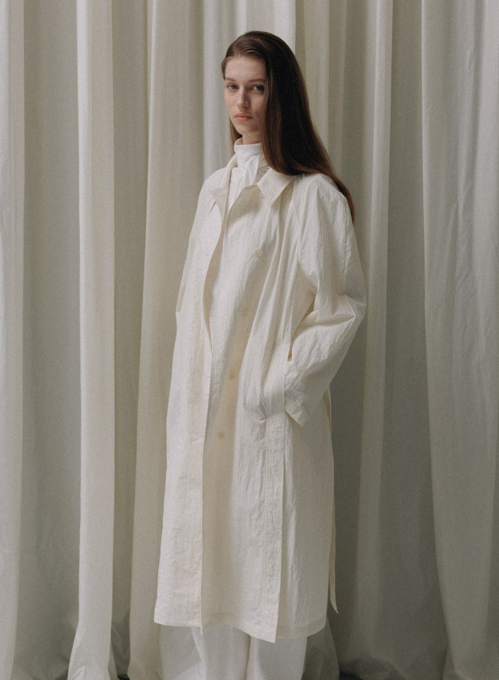 Kindersalmon Alma Coat Off-White