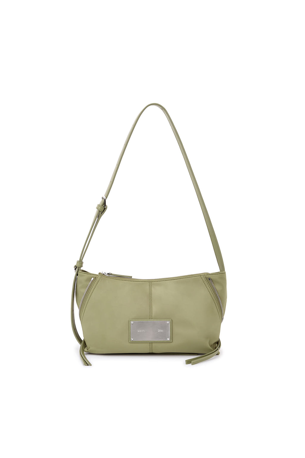 [matinkim] Side Zipper Fabric Two Way Bag IN Khaki