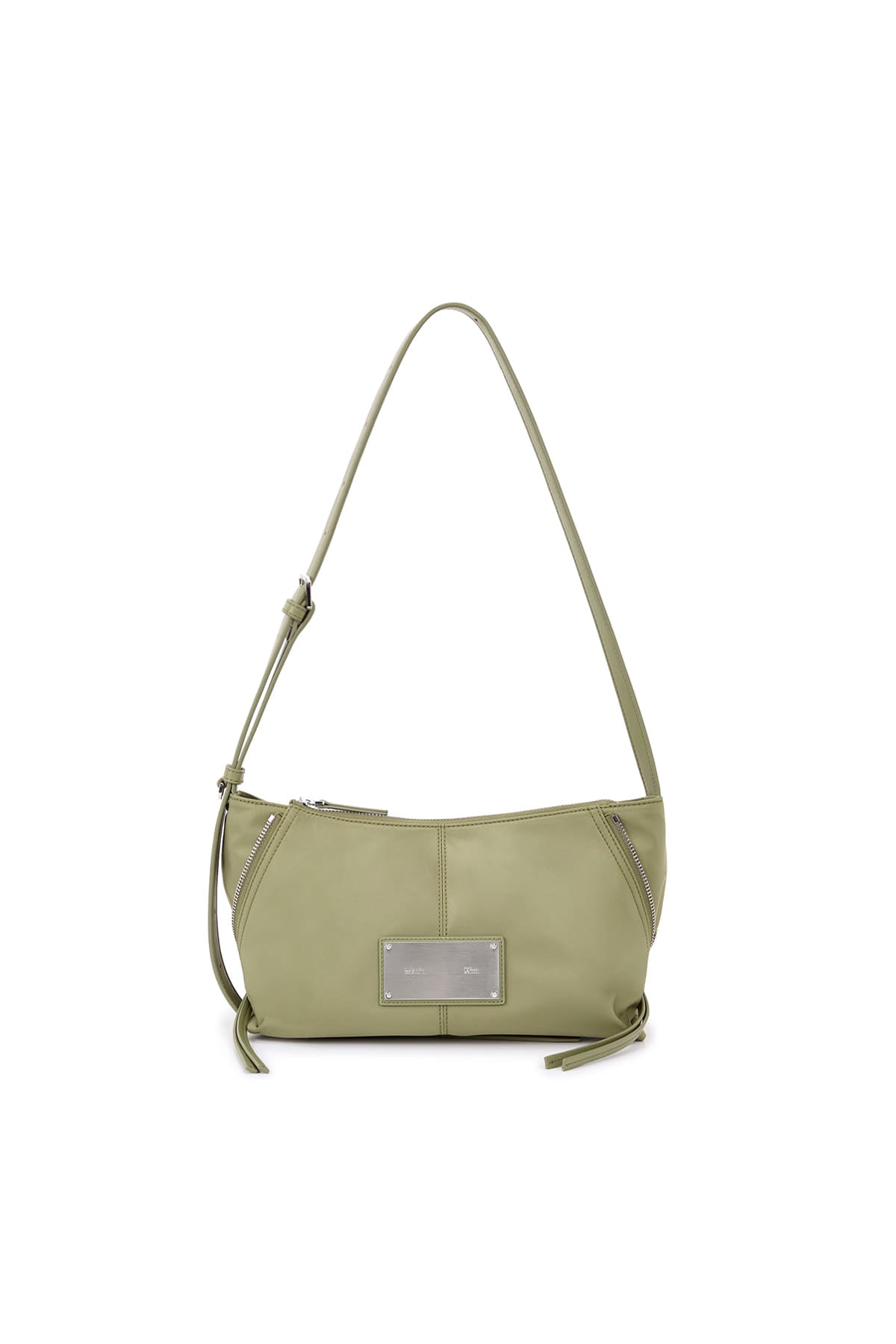 [matinkim] Side Zipper Fabric Two Way Bag IN Khaki