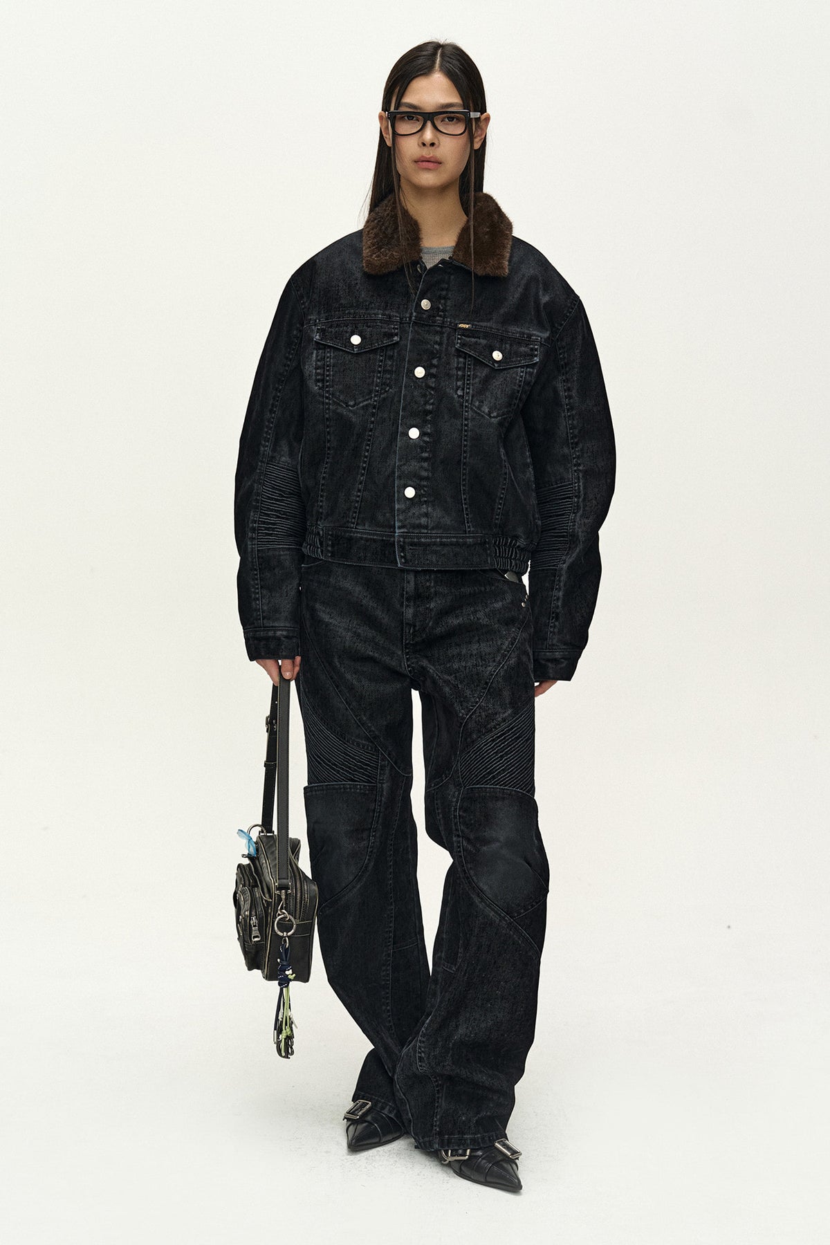 Andersson Bell Unisex Padded Denim Bomber Jacket