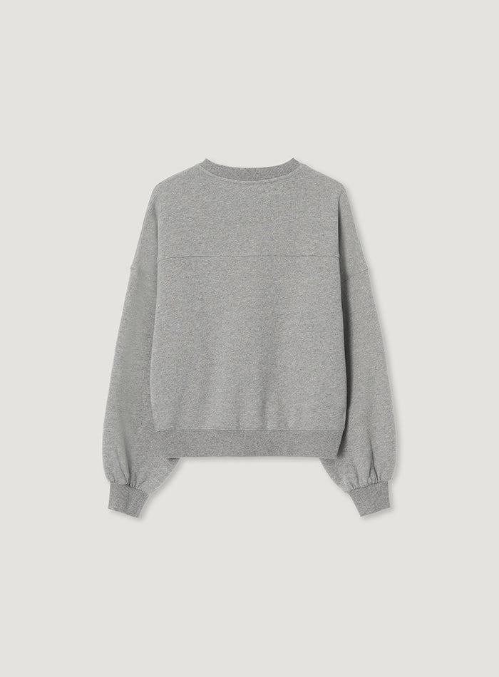 Mango Maniplease Simply Sweatshirt Melange Grey