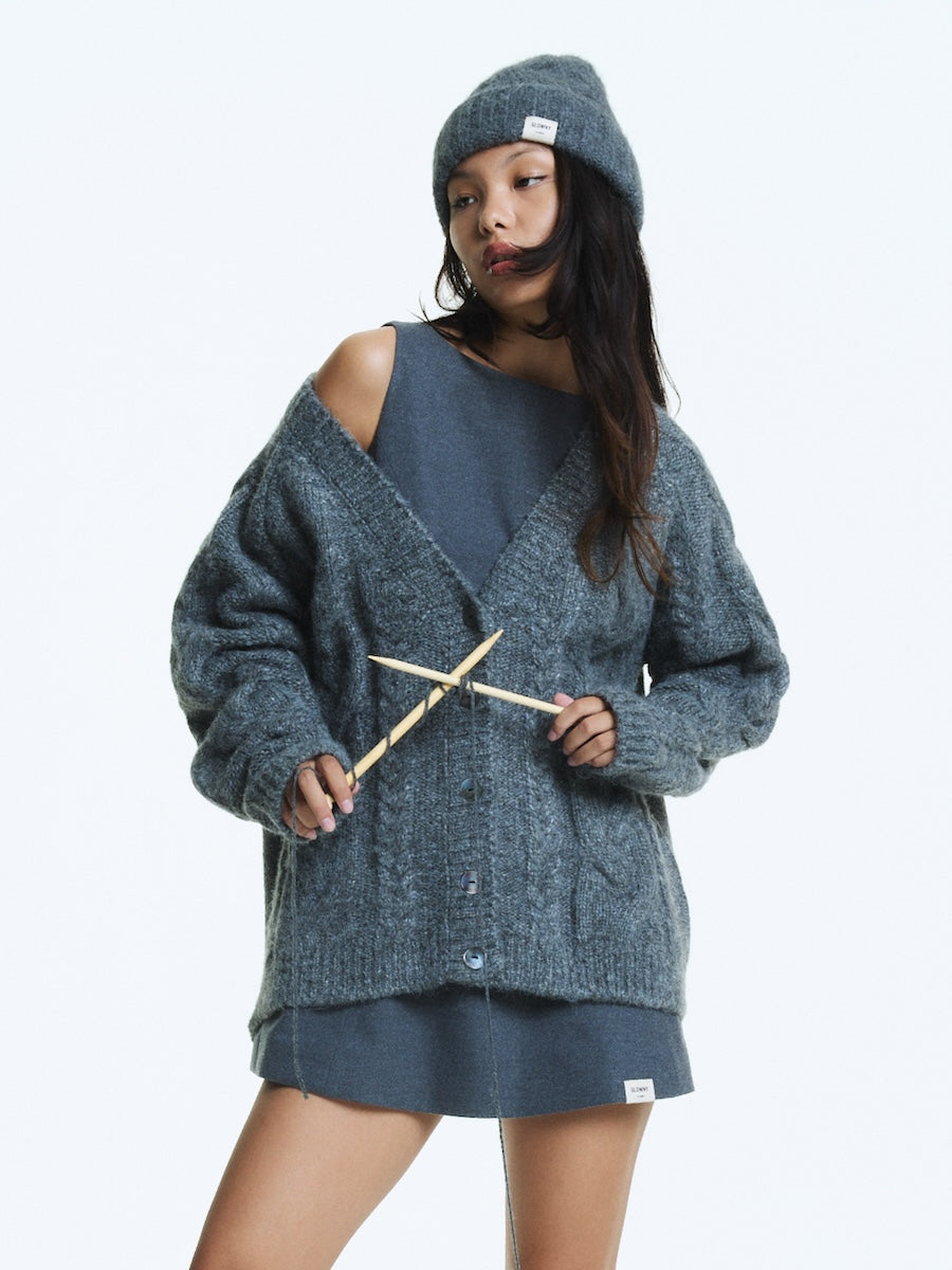 GLOWNY G Chloe Mini Dress (Dark Gray)