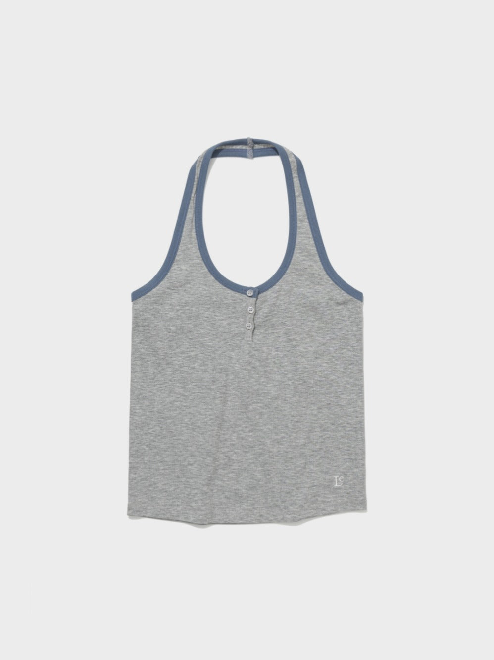 Low Classic Lc Soft Halterneck Sleeveless Melange Grey