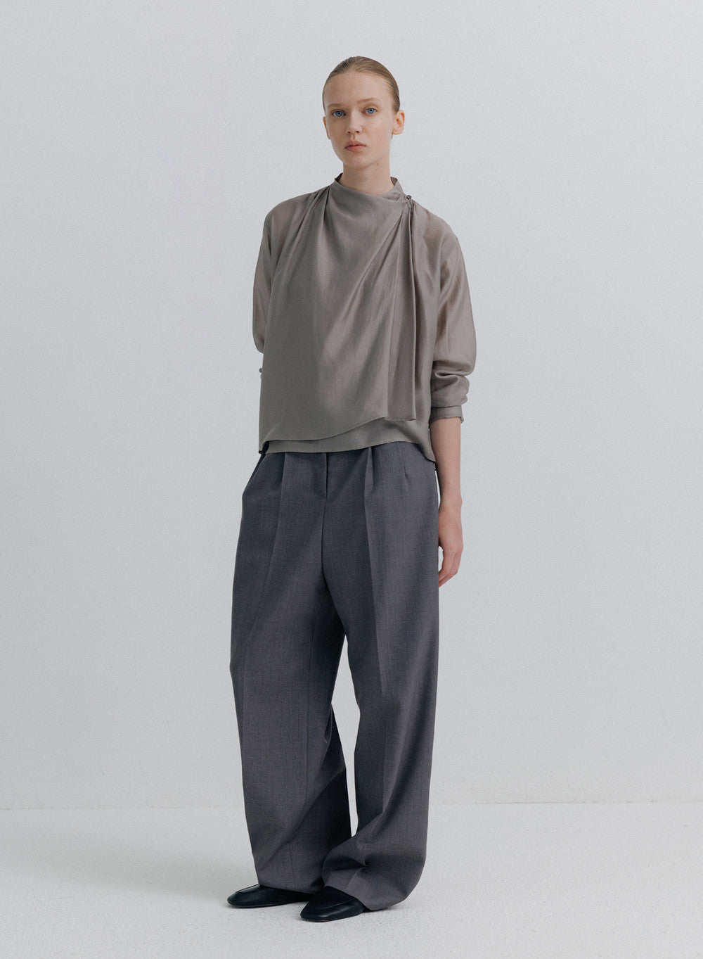 Kindersalmon Viggo Wool Pants Gray