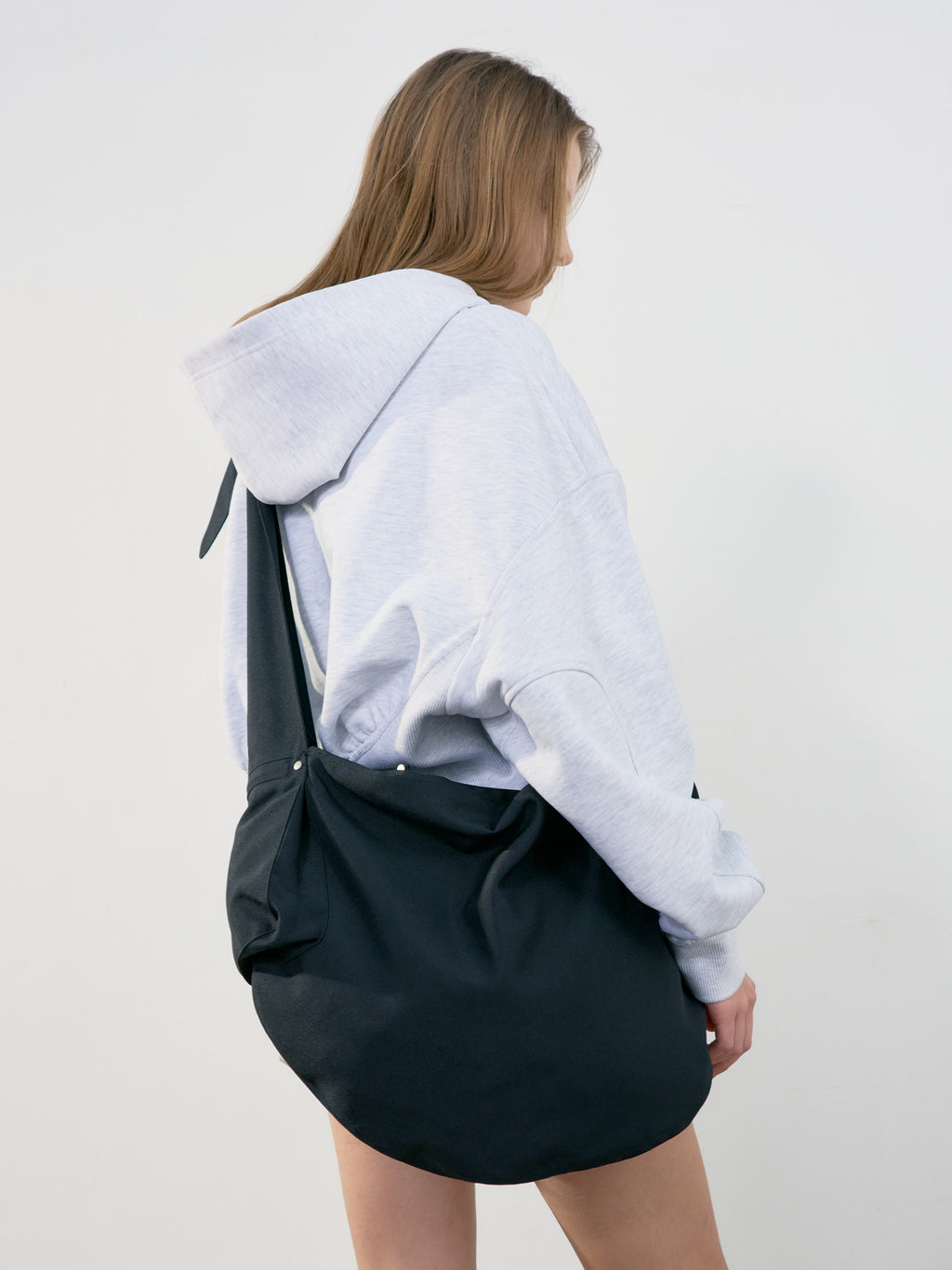 [Low Classic] Fabric Cross Pocket Bag_Black