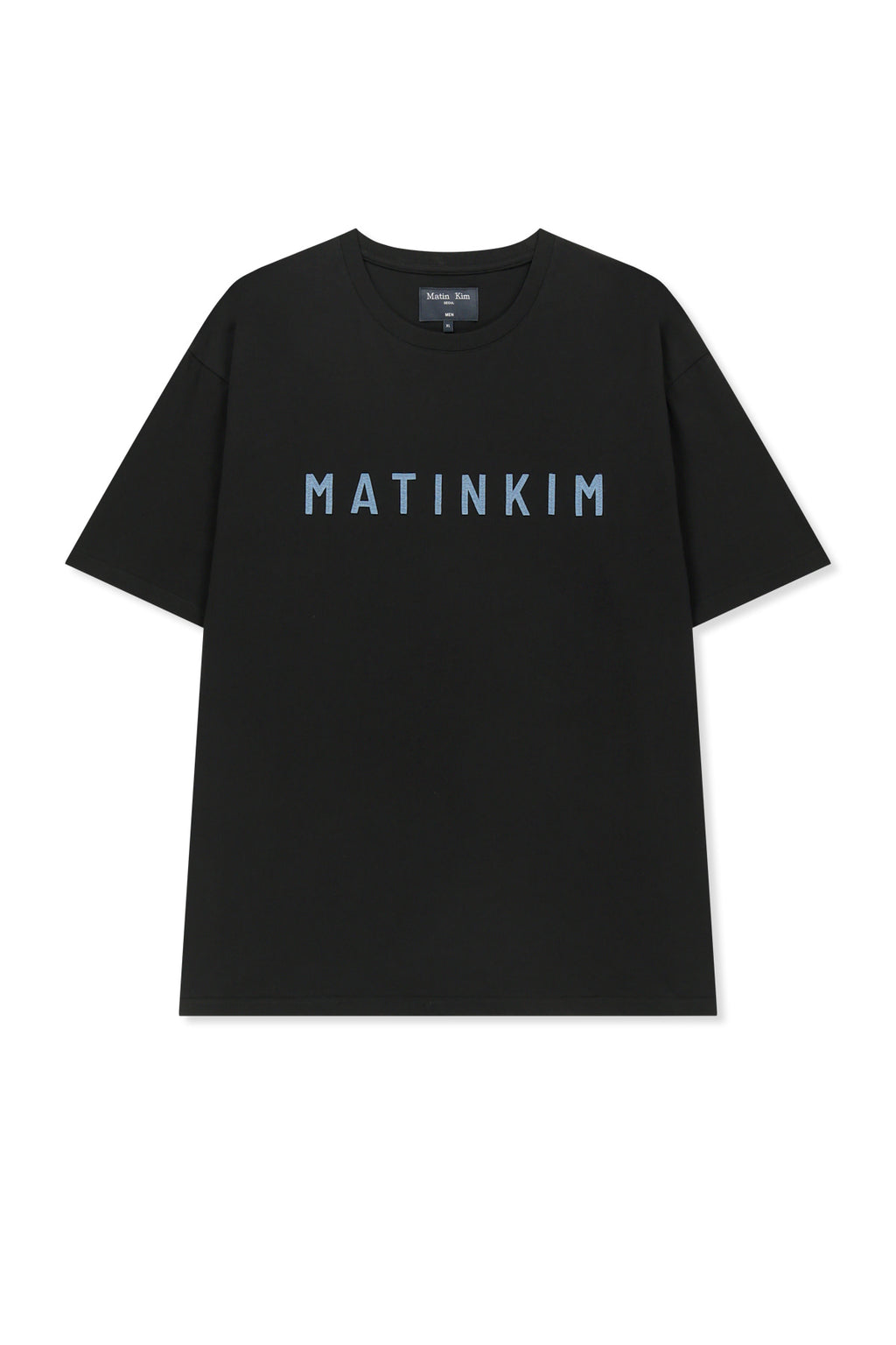 Matinkim Applique Felt Logo Top For Men IN Strong Black