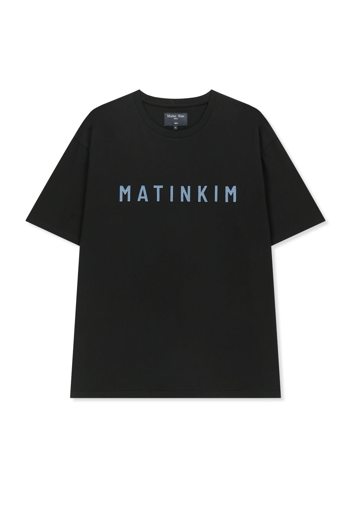 Matinkim Applique Felt Logo Top For Men IN Strong Black