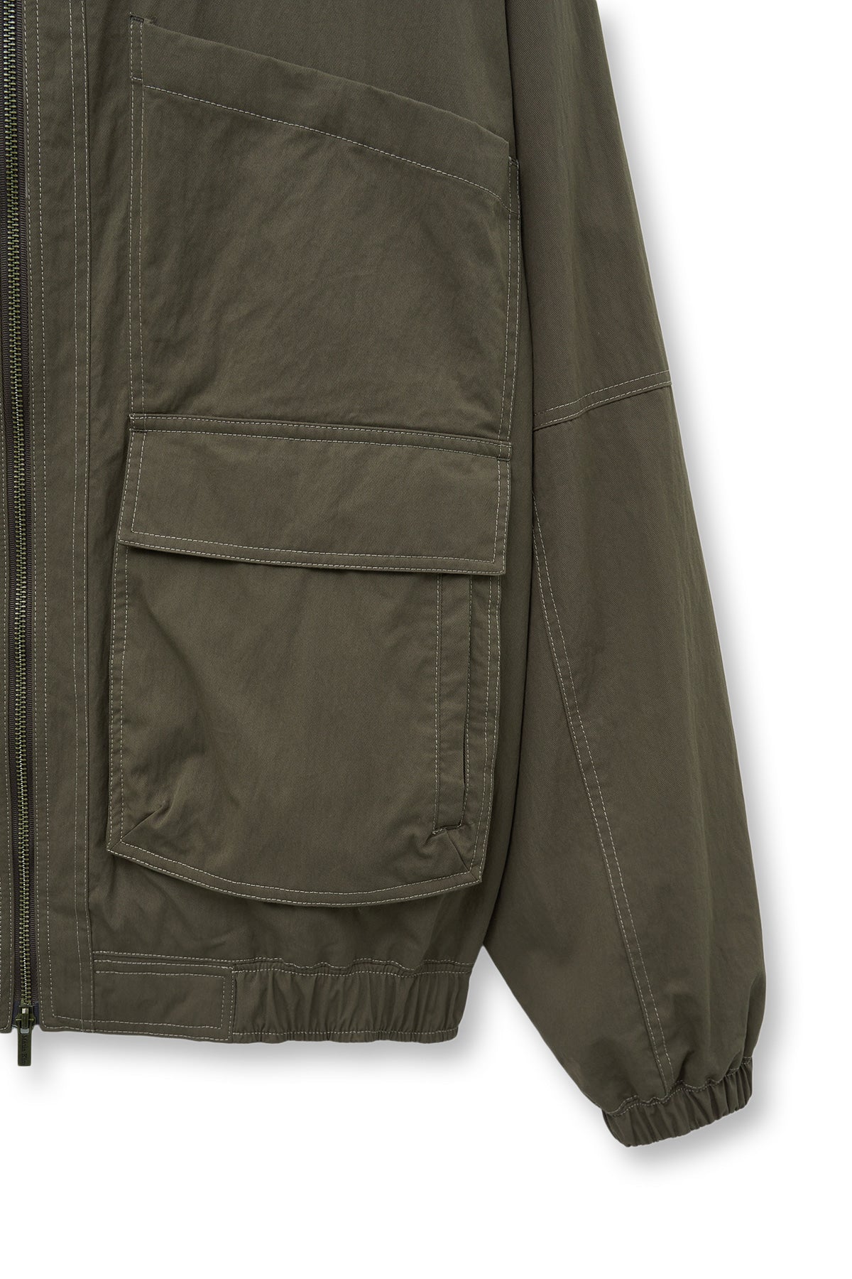 [matinkim] Utility Bomber Jumper For Men IN Khaki Brown
