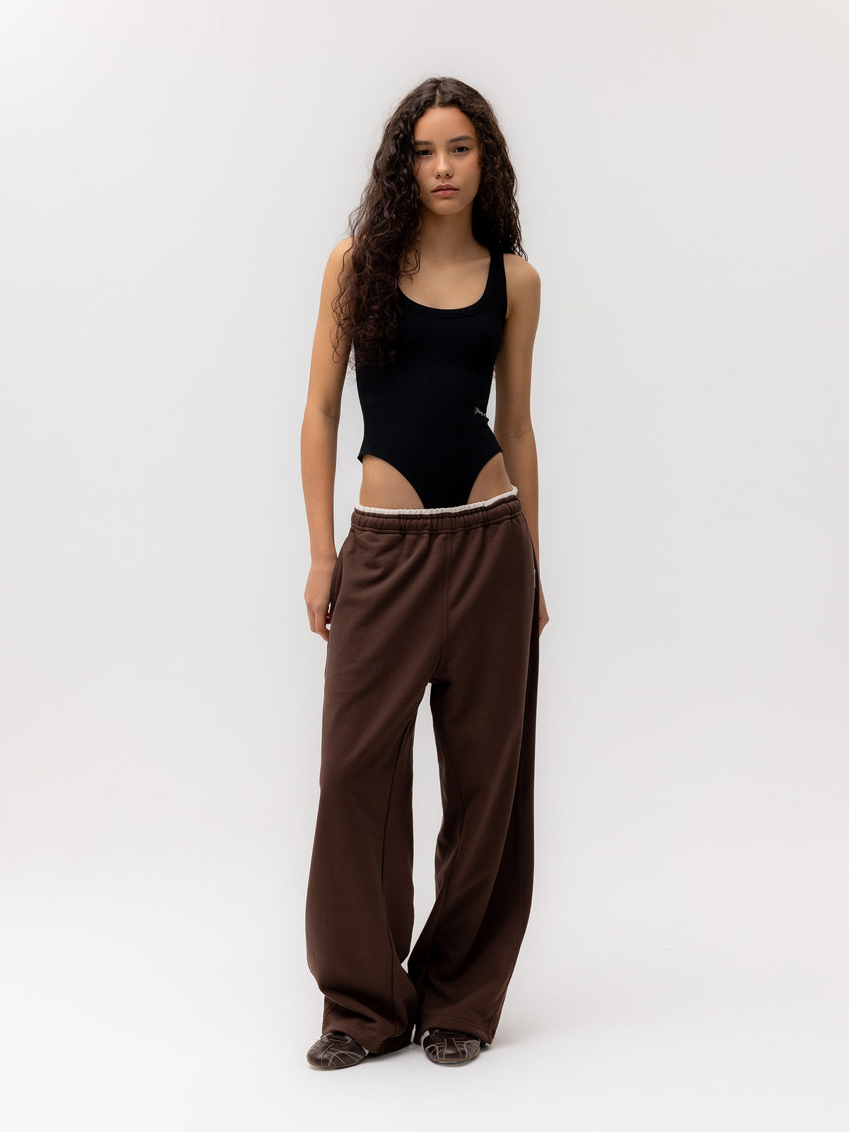 GLOWNY G Contrast Sweatpants 2.0 (Brown)