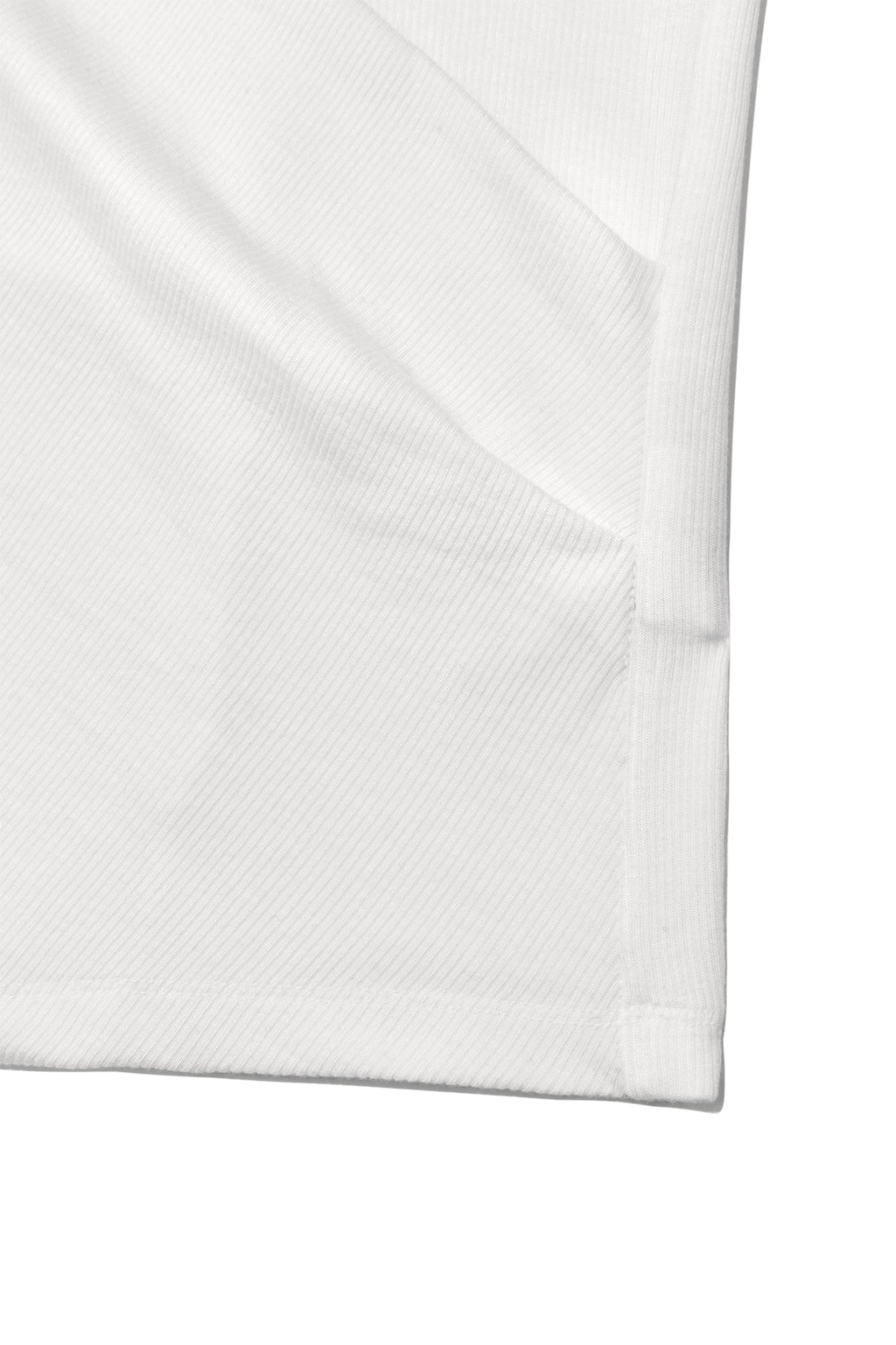 Matinkim Unbalance Tuck Sleeveless Top IN White