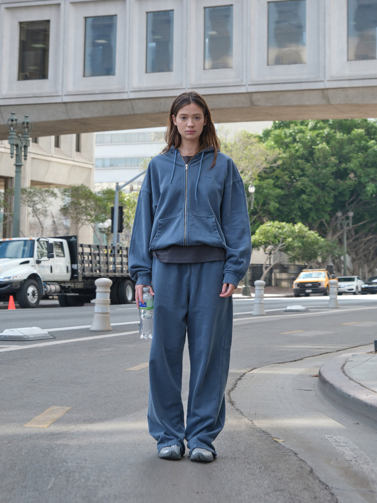 Low Classic Lc Washed Loose Fit Sweatpants Deep Blue