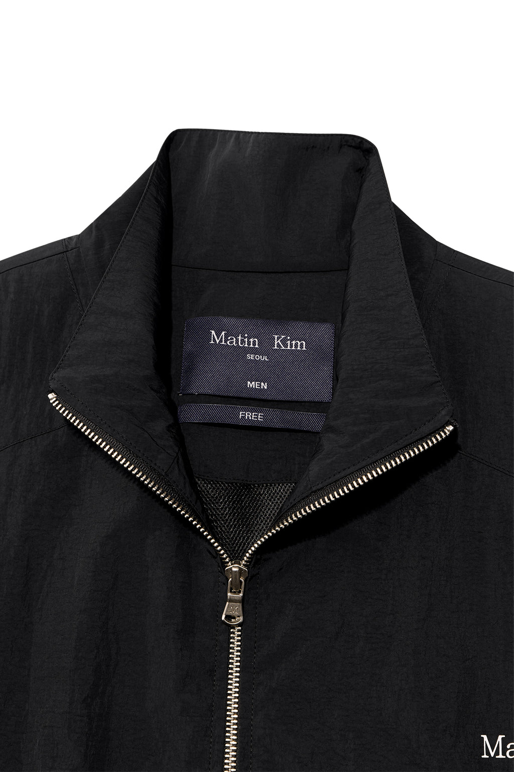 [matinkim] OVERSIZE NYLON LIGHT JUMPER FOR MEN IN BLACK