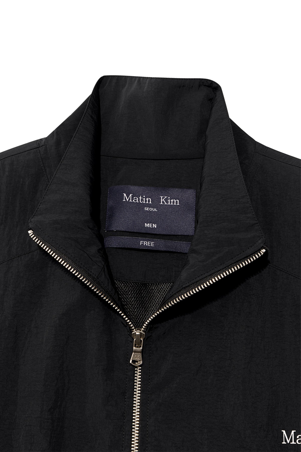 [matinkim] OVERSIZE NYLON LIGHT JUMPER FOR MEN IN BLACK