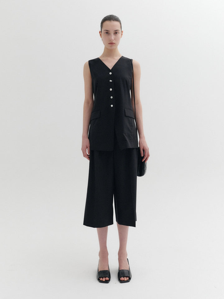EENK Tailored Midi Pants - Black