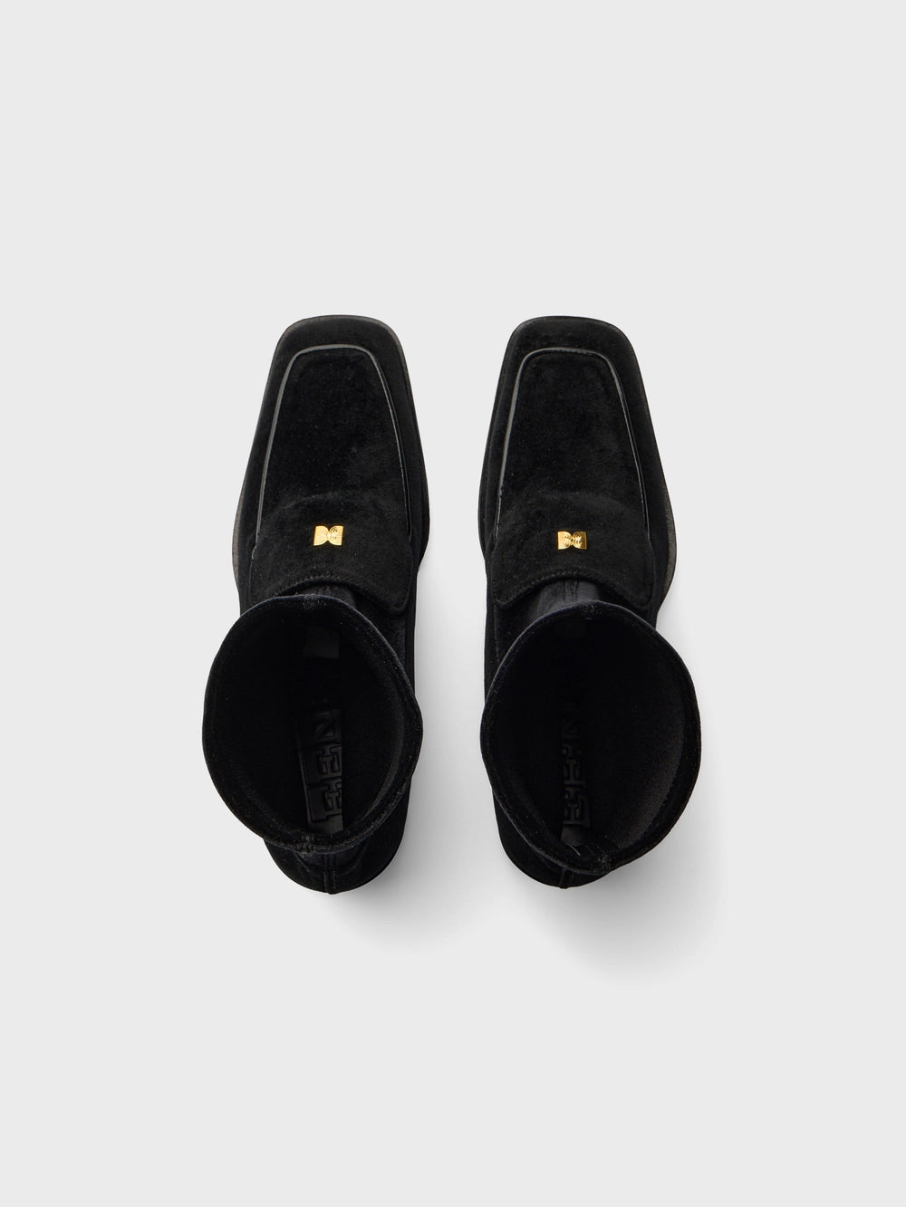 EENK Layered Texture Loafer Boots - Black