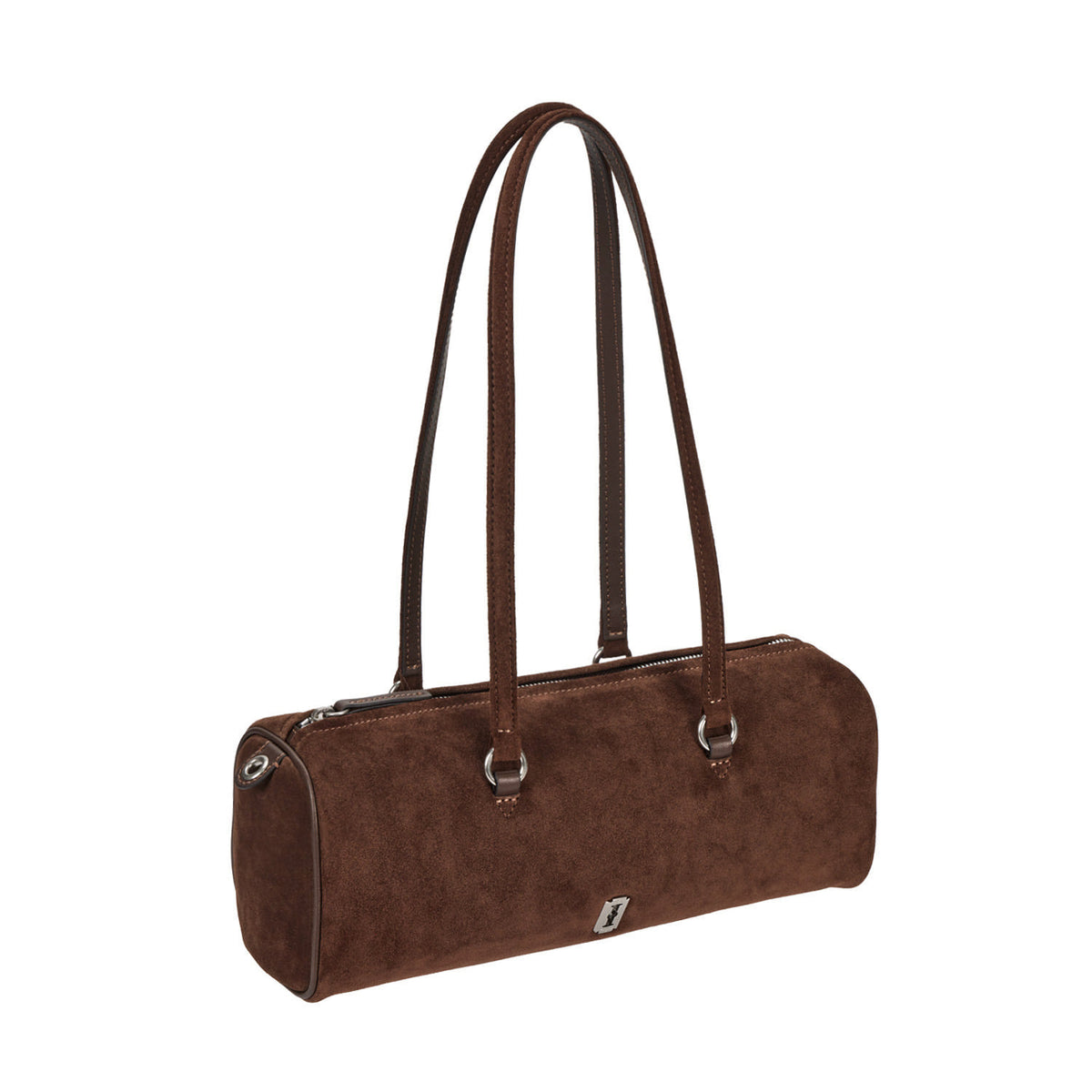 Vunque Perfec Pillow Suede Shoulder M Choco Brown