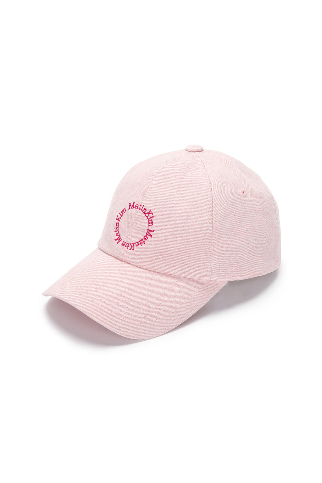 [matinkim] MACARON LOGO BALL CAP IN LIGHT PINK