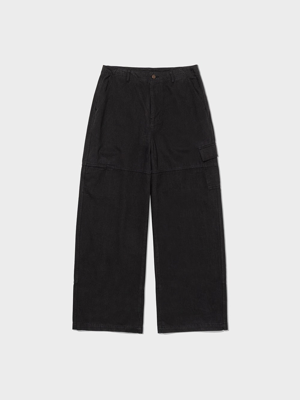 Low Classic Peach Skin Cargo Pants Black
