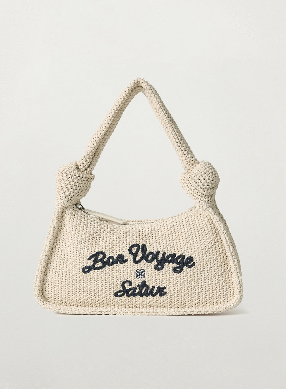[satur] Bon Voyage Raffia Shoulder Bag - Cream