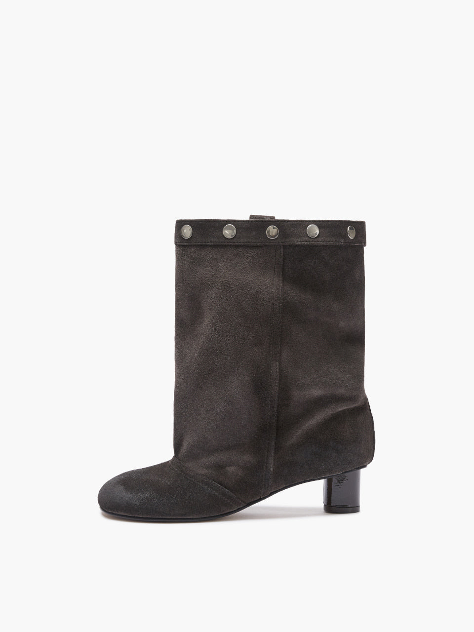MARGESHERWOOD Snap Middle Suede Boots dark brown