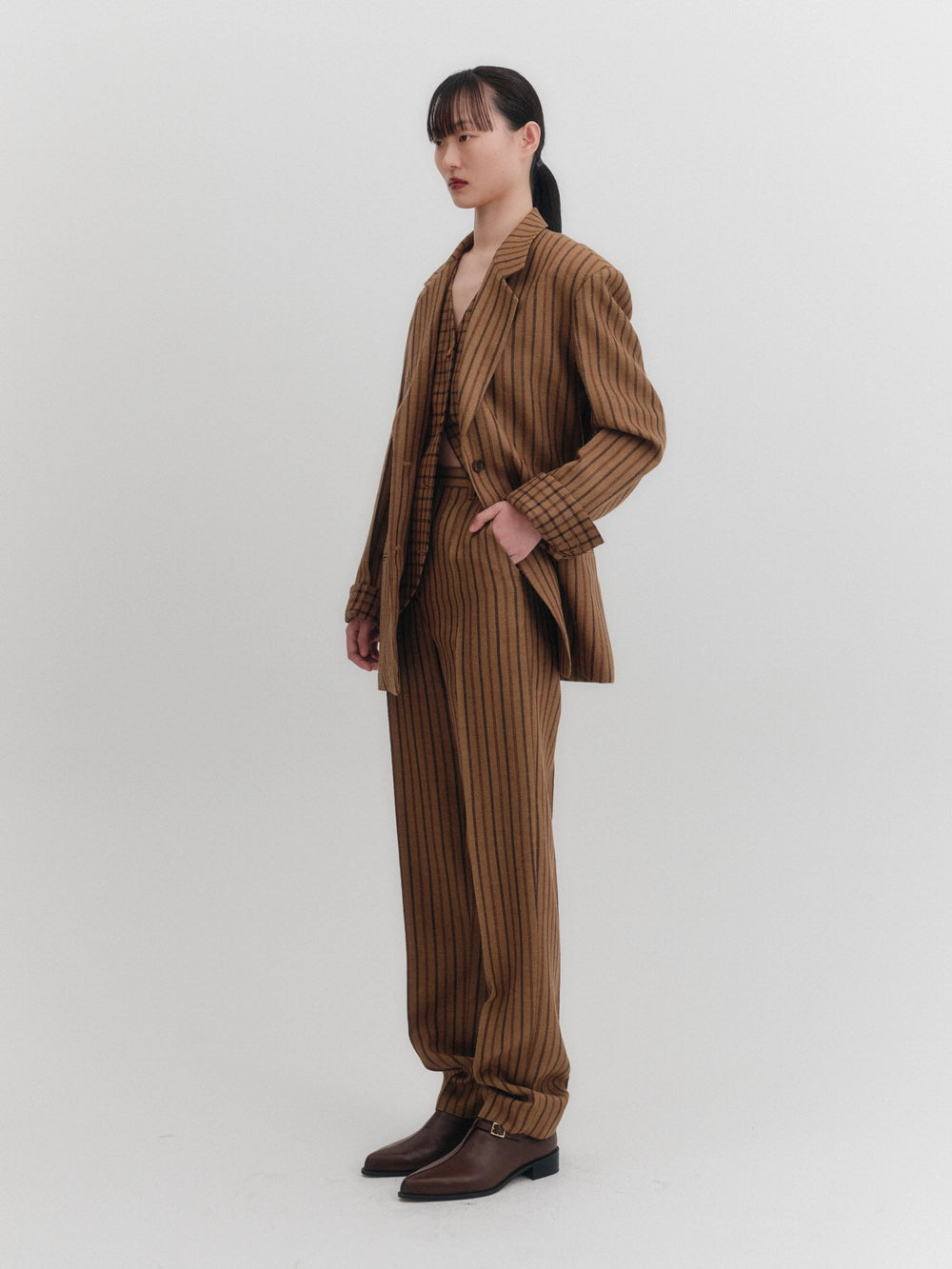 EENK Slim Straight Pants - Camel