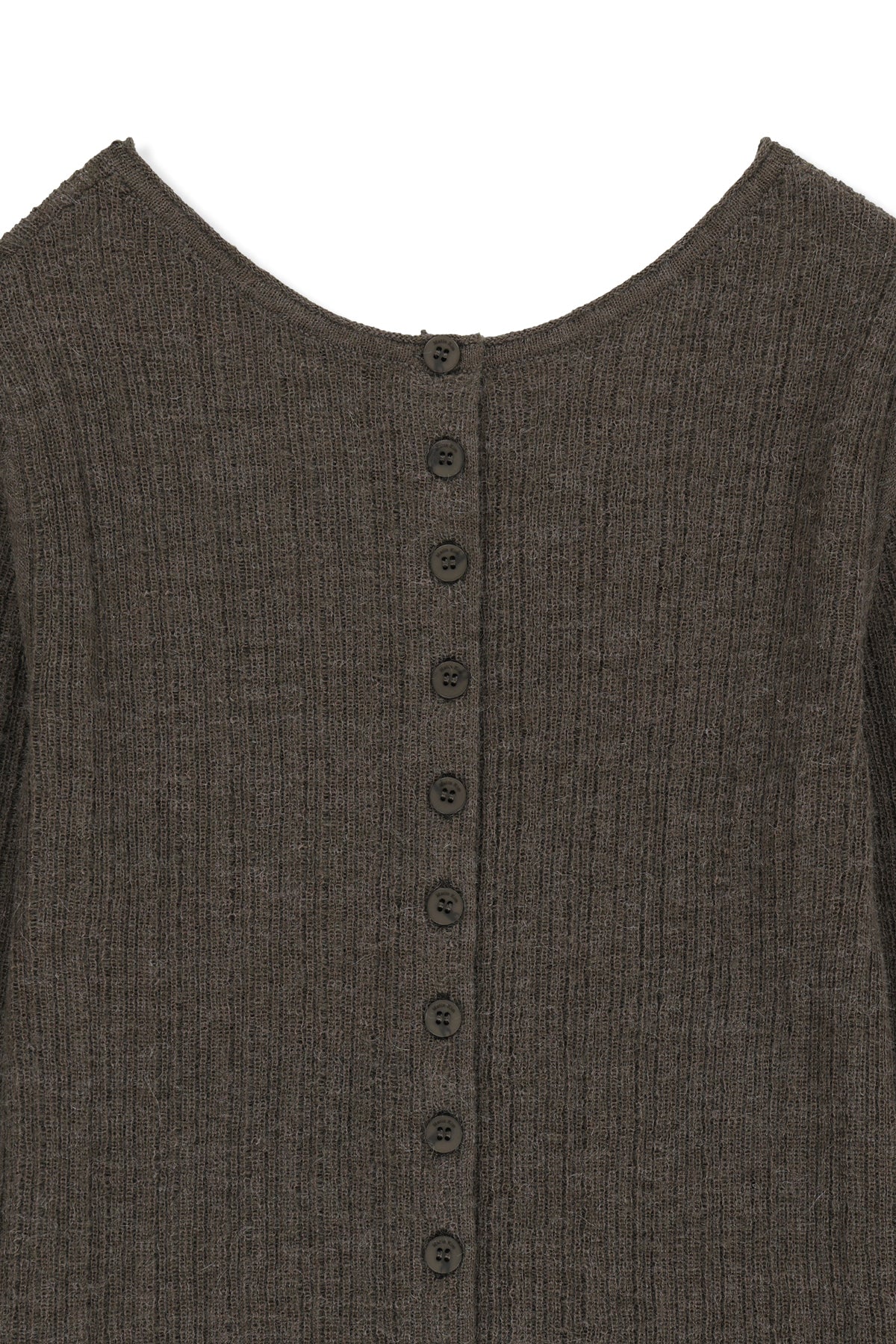 Matinkim Two Way Texture Knit Top IN Khaki Brown