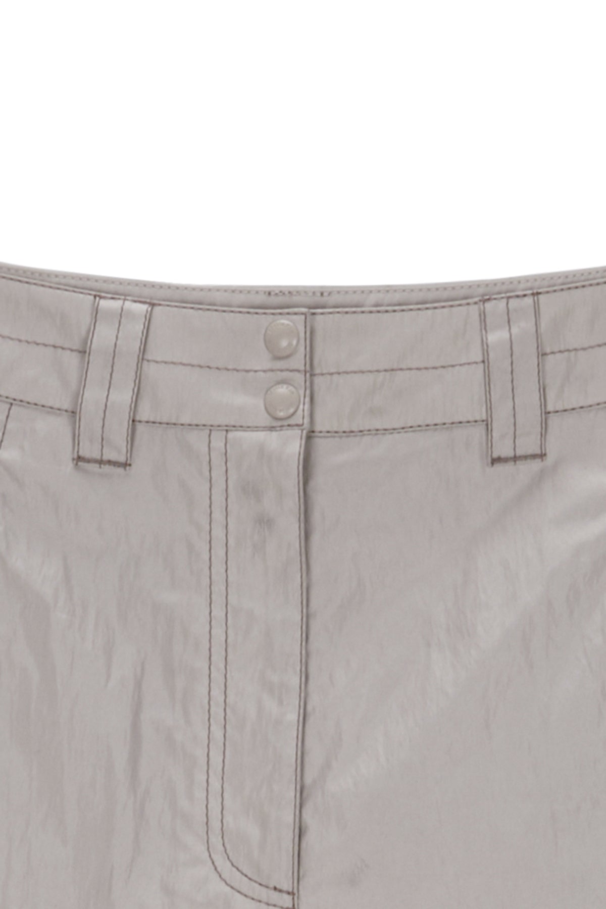 Matinkim Loose Pocket Nylon Pants IN Beige