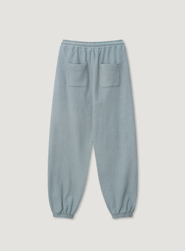 Mango Maniplease Popory Jogger Pants Light Blue