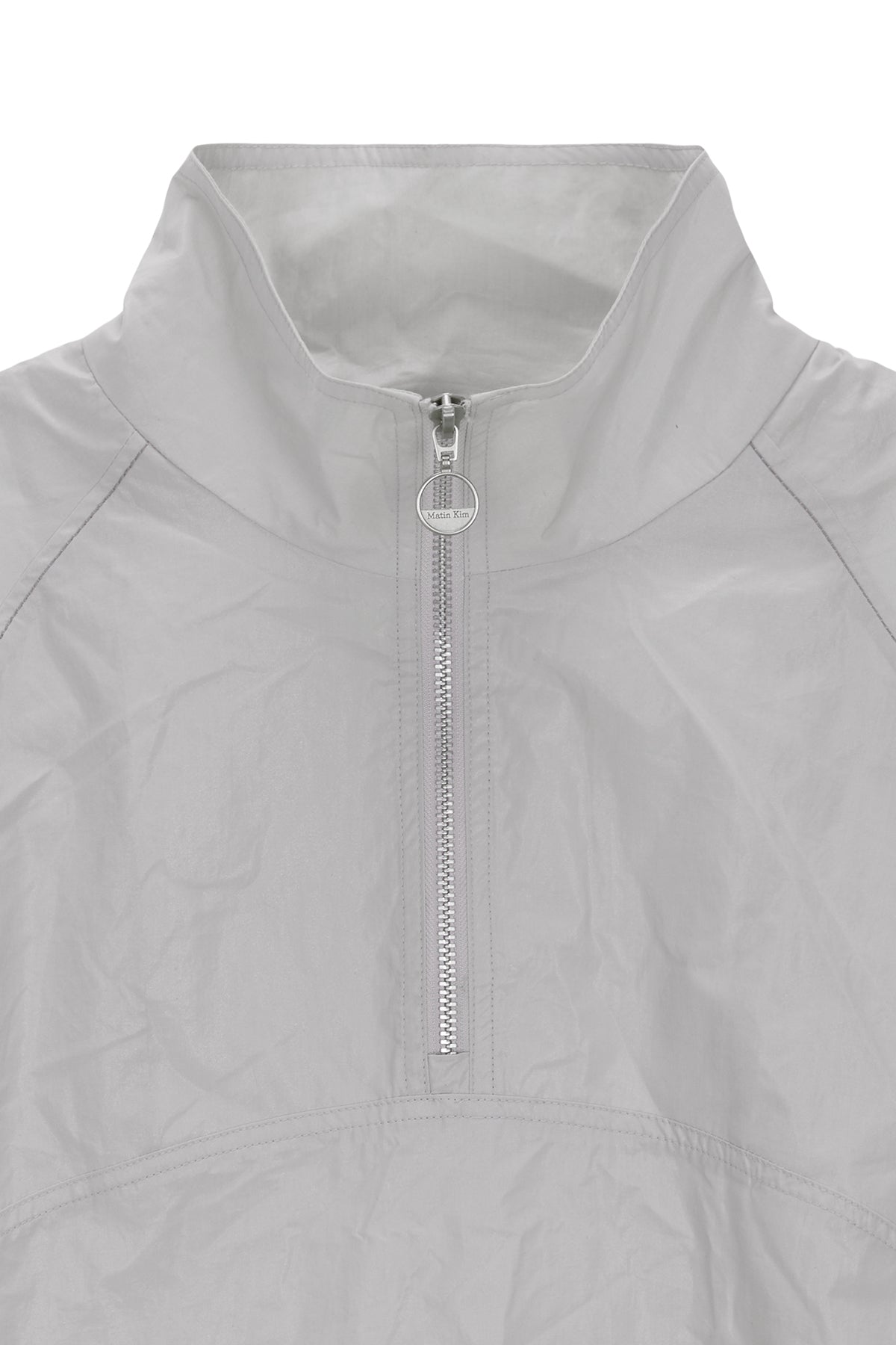 [matinkim] MATIN COATING ANORAK JUMPER IN GREY